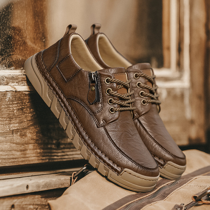 Jensen – Lederschuhe mit seitlichem Reißverschluss