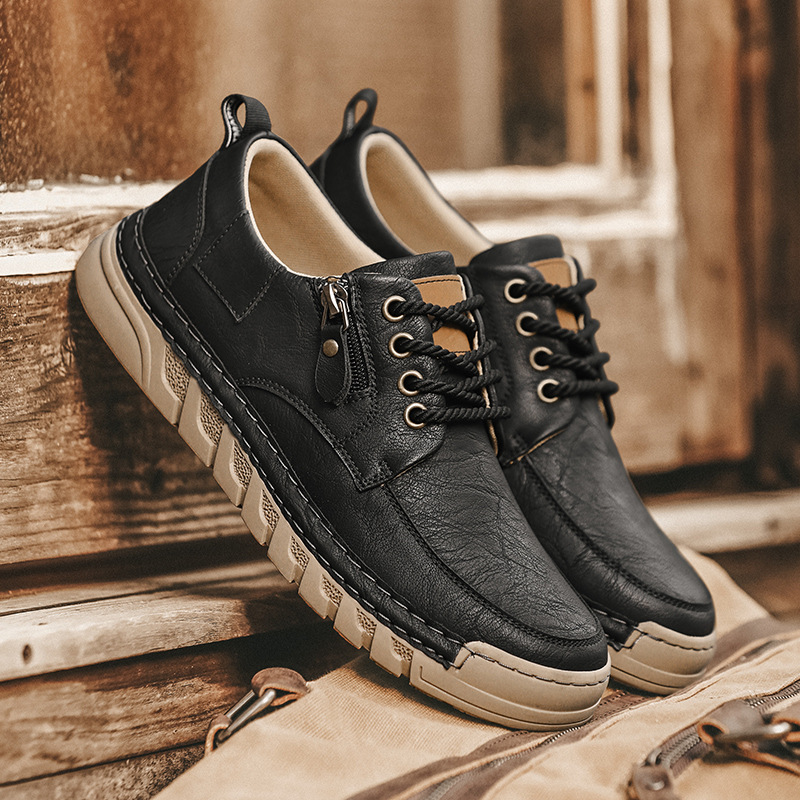 Jensen – Lederschuhe mit seitlichem Reißverschluss