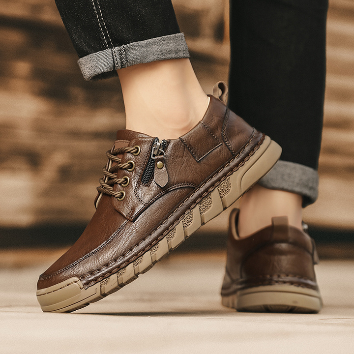 Jensen – Lederschuhe mit seitlichem Reißverschluss