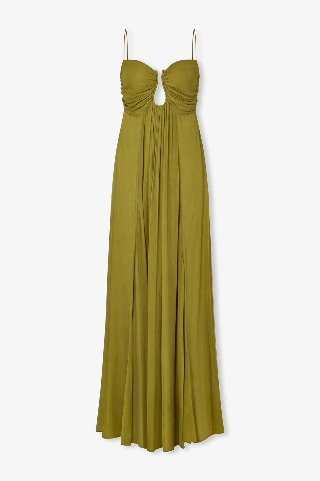 Saddie – Fließendes Maxikleid mit Schlüsselloch-Ausschnitt