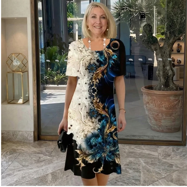 Lavinia – Bedrucktes, legeres Midikleid