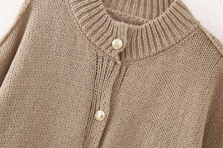 Petty | Rundhals-Strickjacke