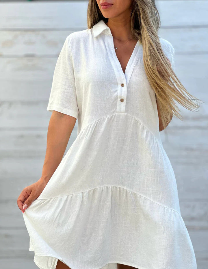 Lena - Lässiges Sommerkleid aus Leinen