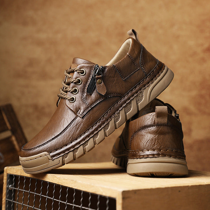 Jensen – Lederschuhe mit seitlichem Reißverschluss