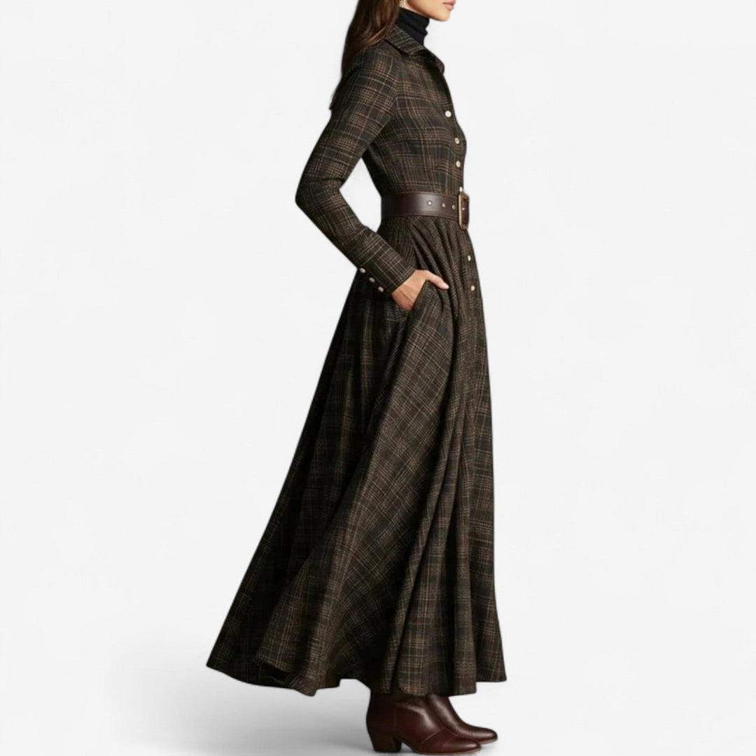 Farrah – Vintage-inspiriertes Maxikleid