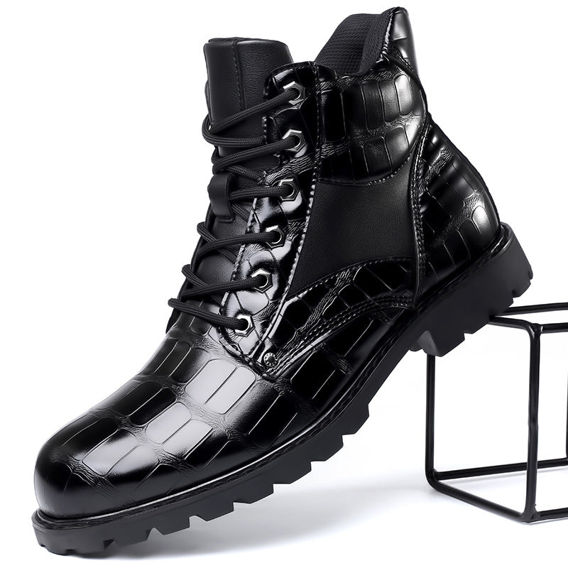 Dante – Stiefel in Krokodillederoptik
