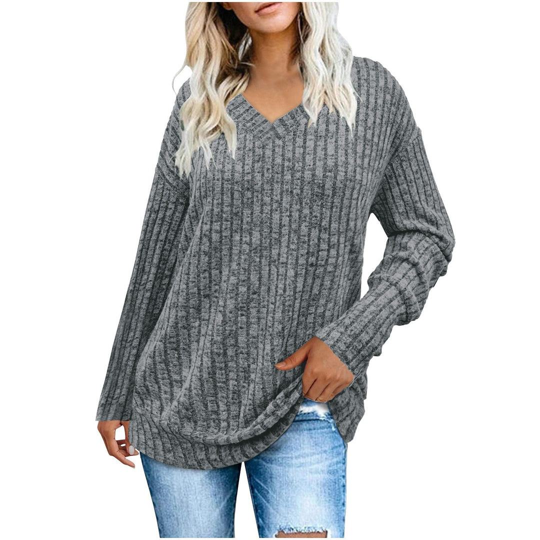 Nalia - Oversized V-Ausschnitt-Pullover