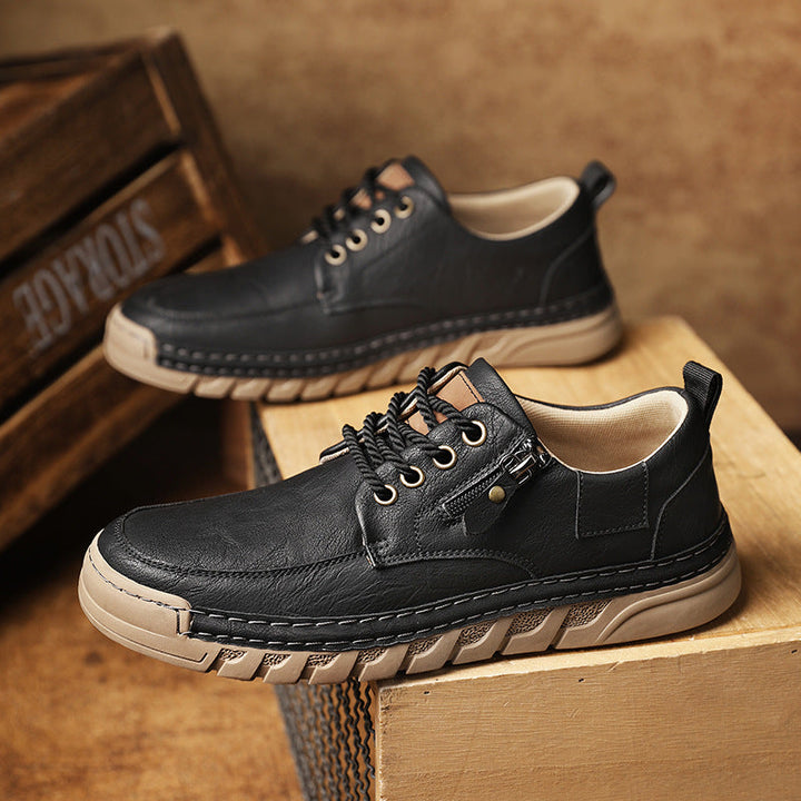 Jensen – Lederschuhe mit seitlichem Reißverschluss