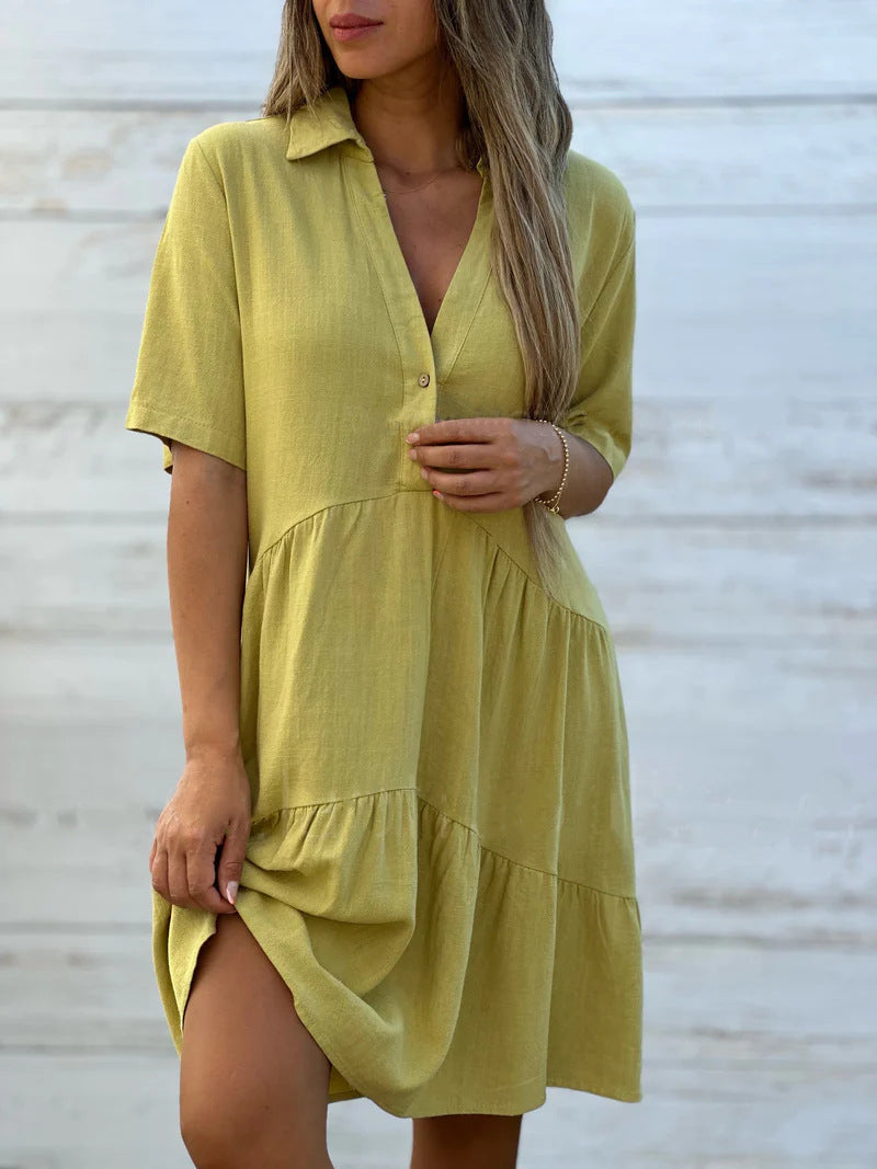 Lena - Lässiges Sommerkleid aus Leinen