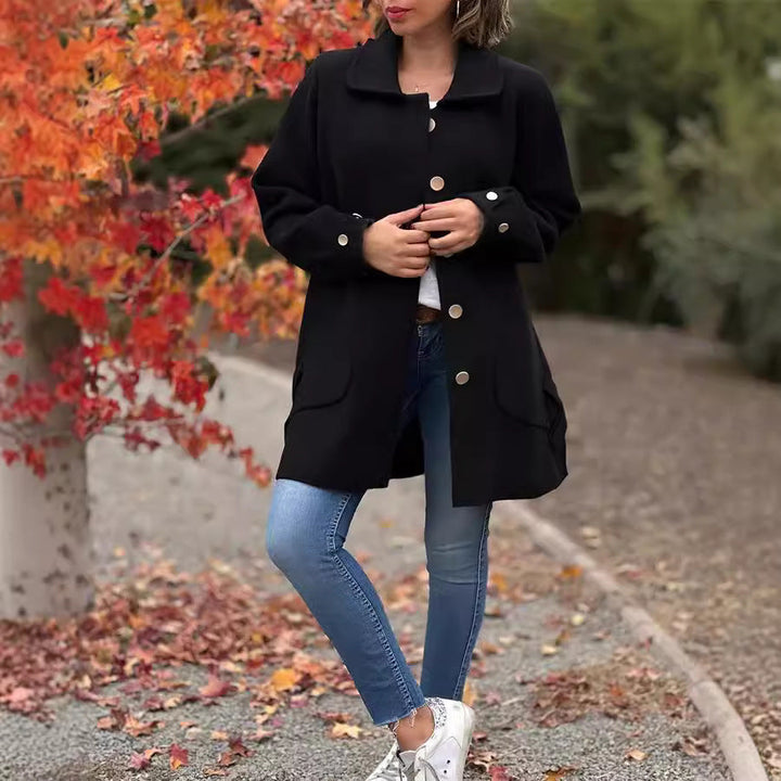Mariah – Klassischer Oversized-Mantel mit Knopfleiste