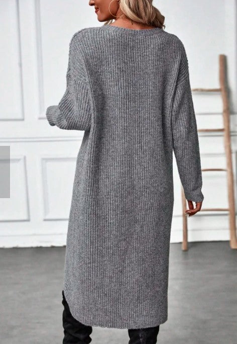 Leona | Gestricktes Maxi-Pulloverkleid