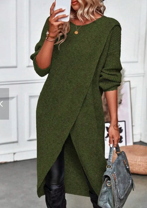 Leona | Gestricktes Maxi-Pulloverkleid