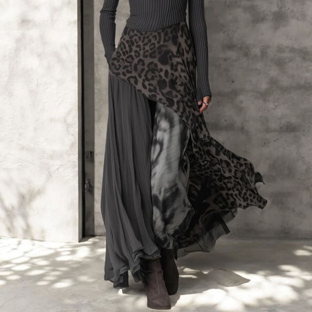 Rian – Maxikleid mit Leopardenmuster