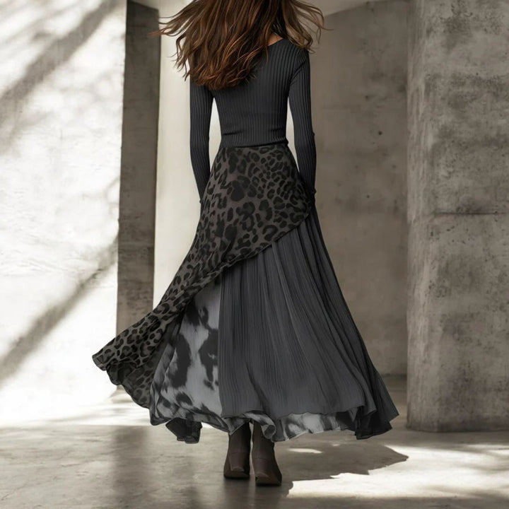 Rian – Maxikleid mit Leopardenmuster