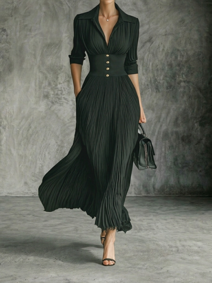 Gina - Maxikleid mit langen Ärmeln