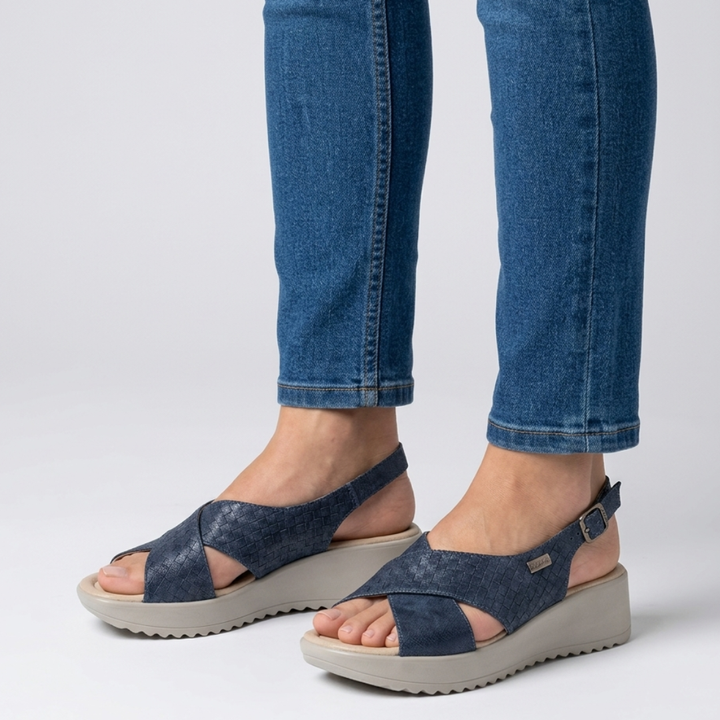 Jasmin - Gepolsterte Plateau-Sandalen