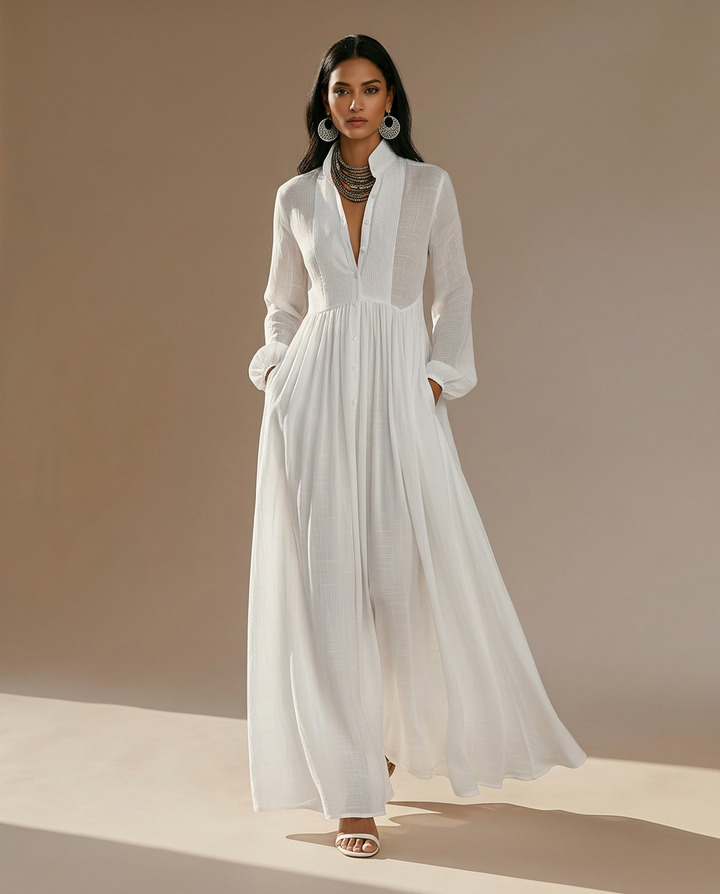 Becky – Modisches Leinen-Maxikleid