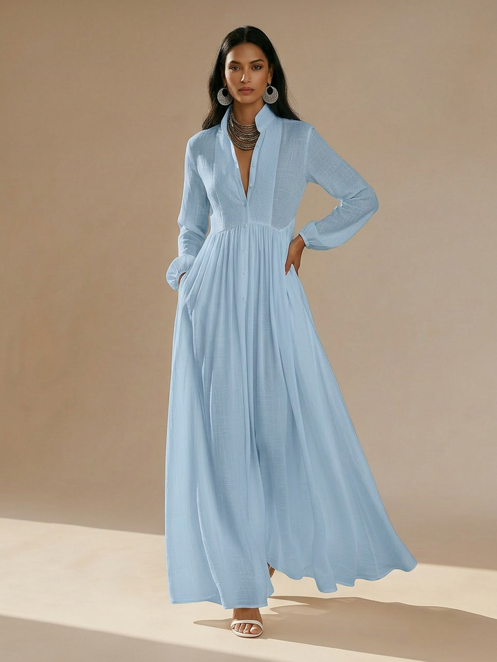 Becky – Modisches Leinen-Maxikleid