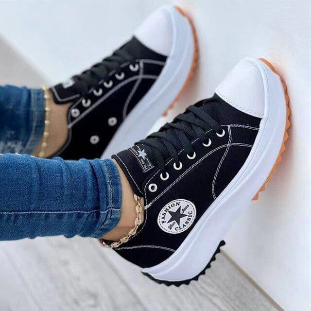 Ricabelle – Damen-Plateau-Sneaker mit Schnürung