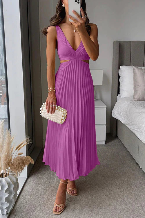 Donna – Fließendes Maxikleid mit Falten