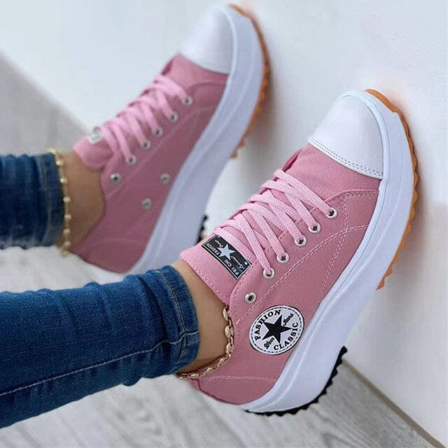 Ricabelle – Damen-Plateau-Sneaker mit Schnürung