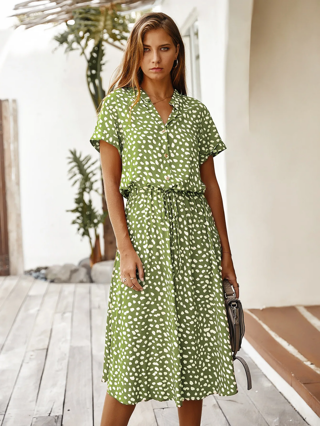 Lena - Sommerkleid im Hemdblusenstil