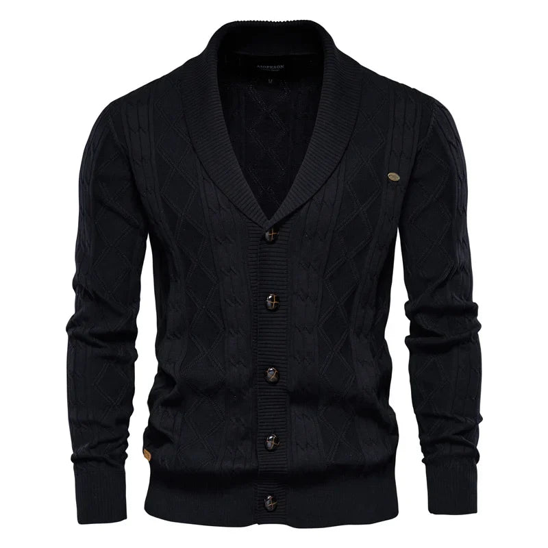 Patrick – Herren-Strickjacke mit Knopfleiste