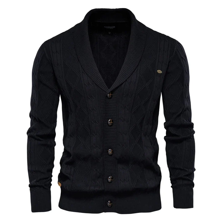 Patrick – Herren-Strickjacke mit Knopfleiste