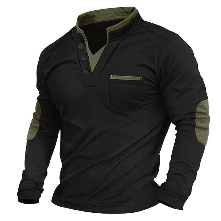 Bennett – Klassischer Pullover mit Button-Down-Kragen