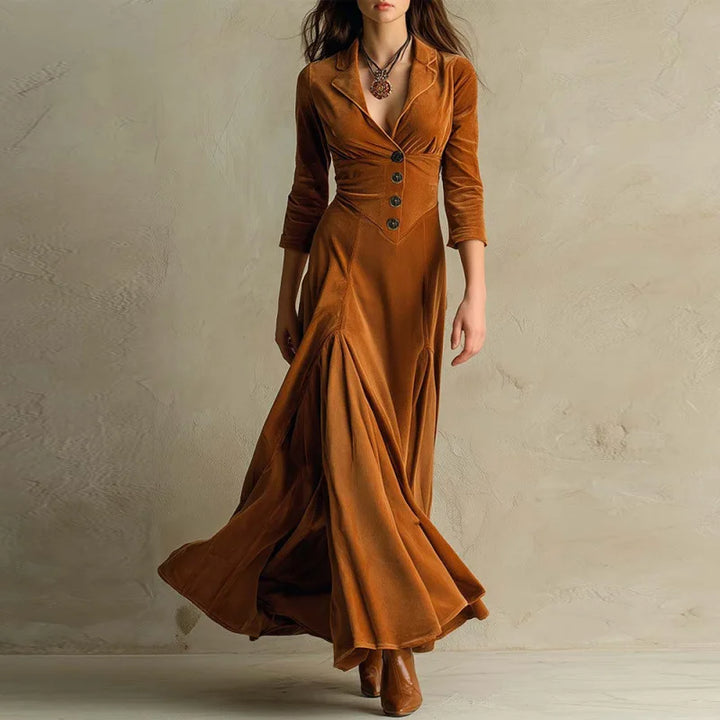 Mariane - Zeitloses Maxi-Kleid aus Samt