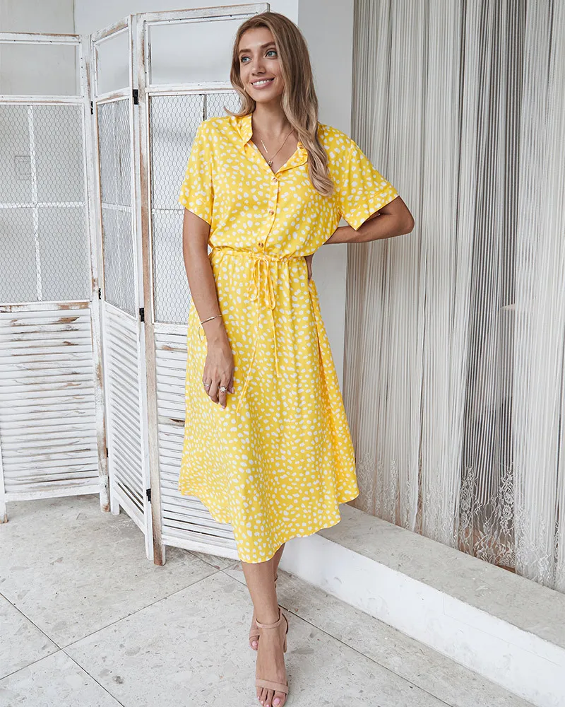 Lena - Sommerkleid im Hemdblusenstil