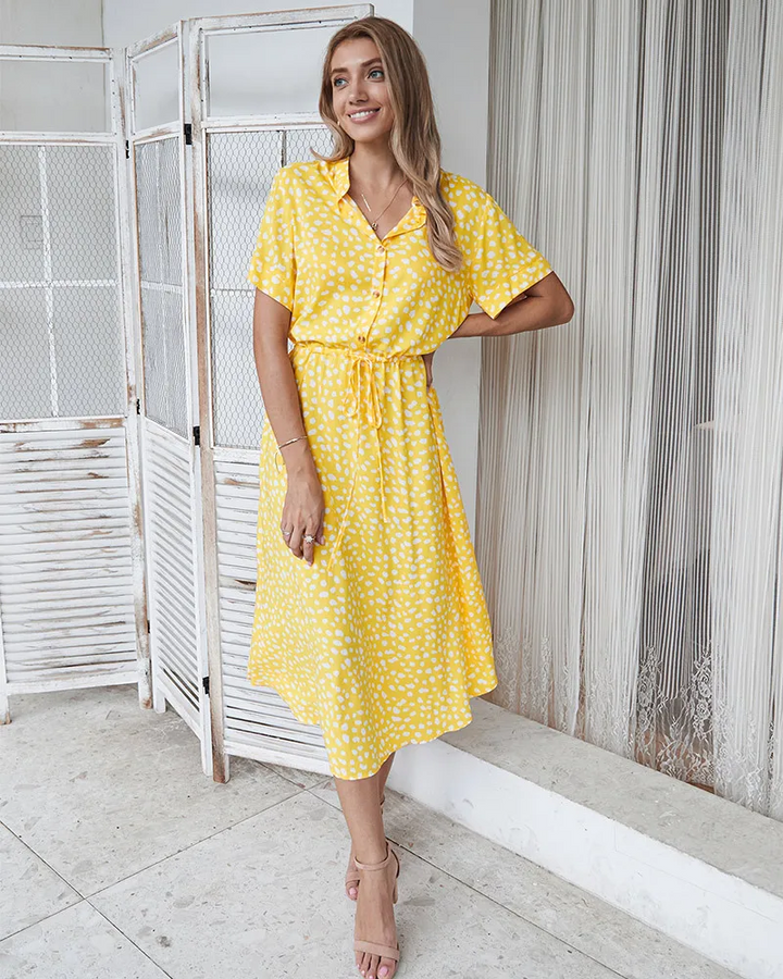 Lena - Sommerkleid im Hemdblusenstil