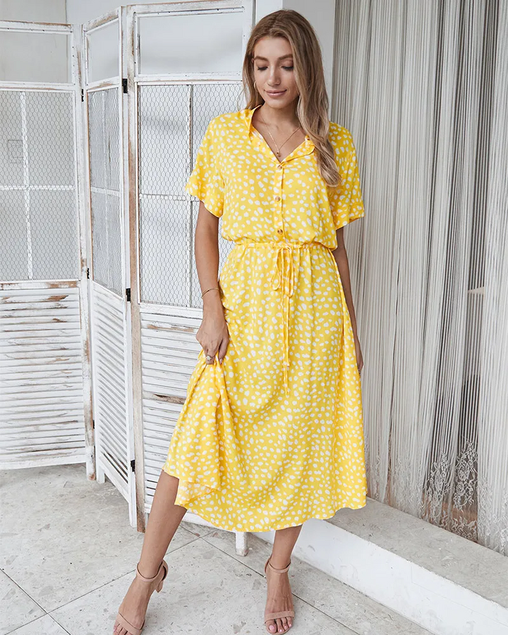 Lena - Sommerkleid im Hemdblusenstil