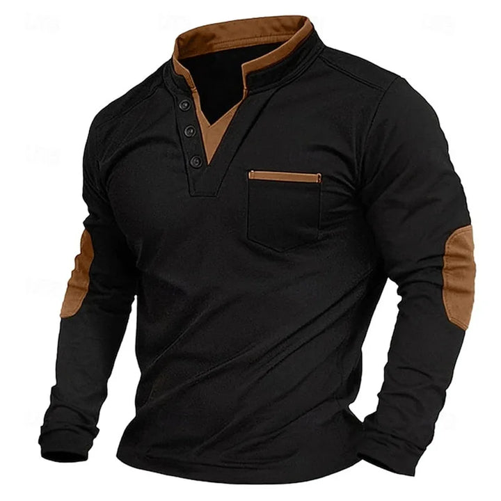 Bennett – Klassischer Pullover mit Button-Down-Kragen
