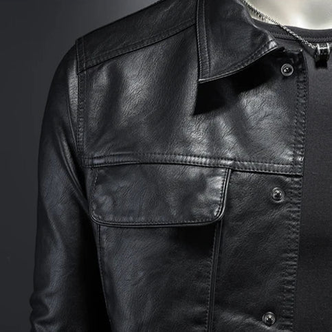Micheal – Biker-Lederjacke mit rustikalem Charme