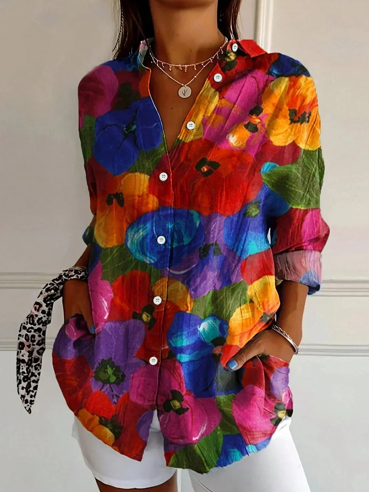Alerry - Bluse mit farbenfrohem Muster