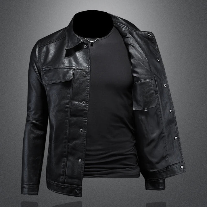 Micheal – Biker-Lederjacke mit rustikalem Charme