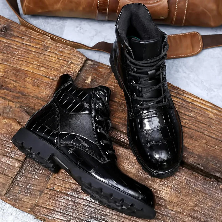 Dante – Stiefel in Krokodillederoptik