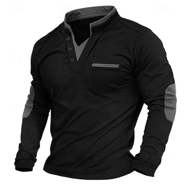 Bennett – Klassischer Pullover mit Button-Down-Kragen