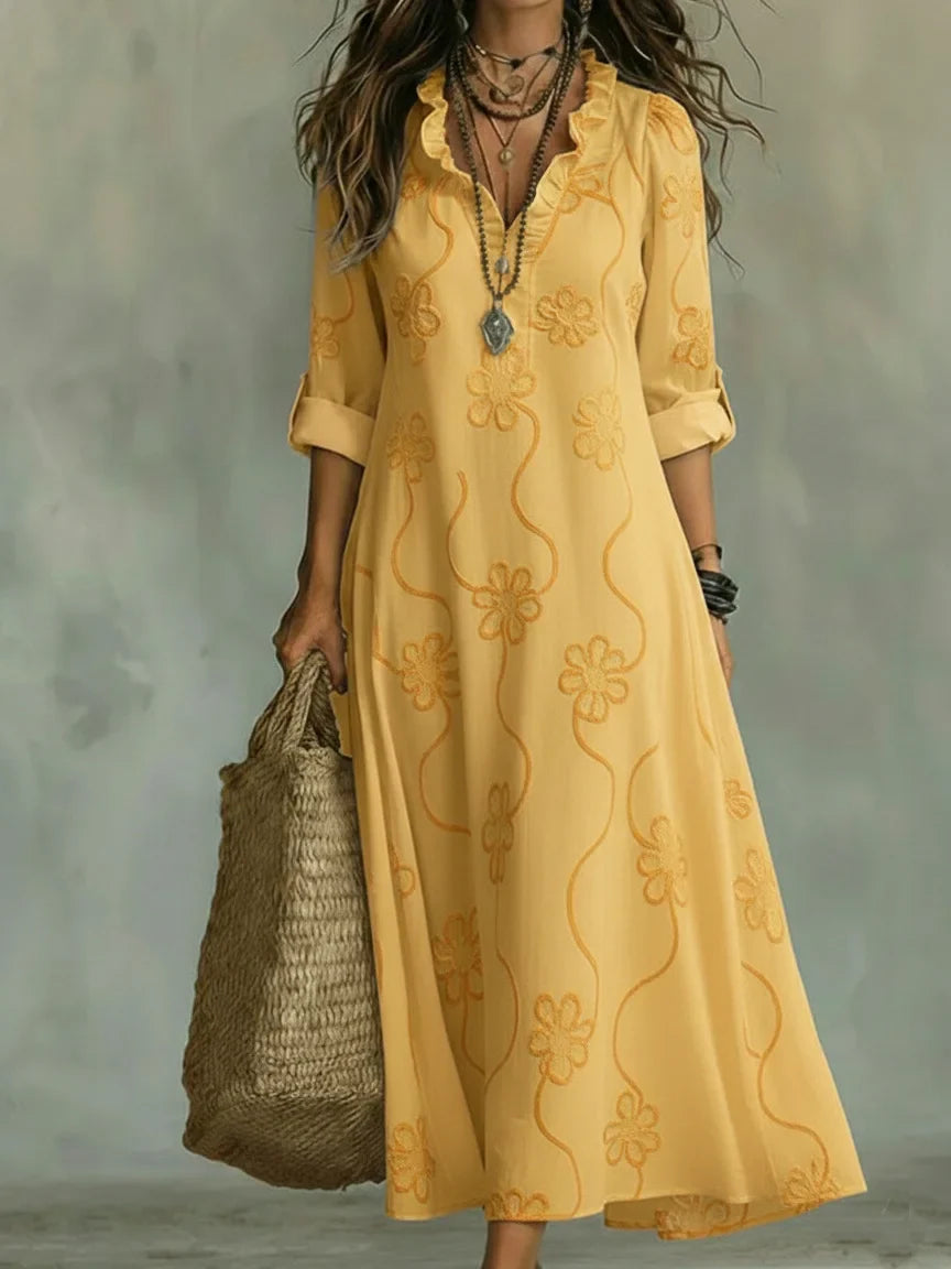 Likka – Blumen-Maxikleid