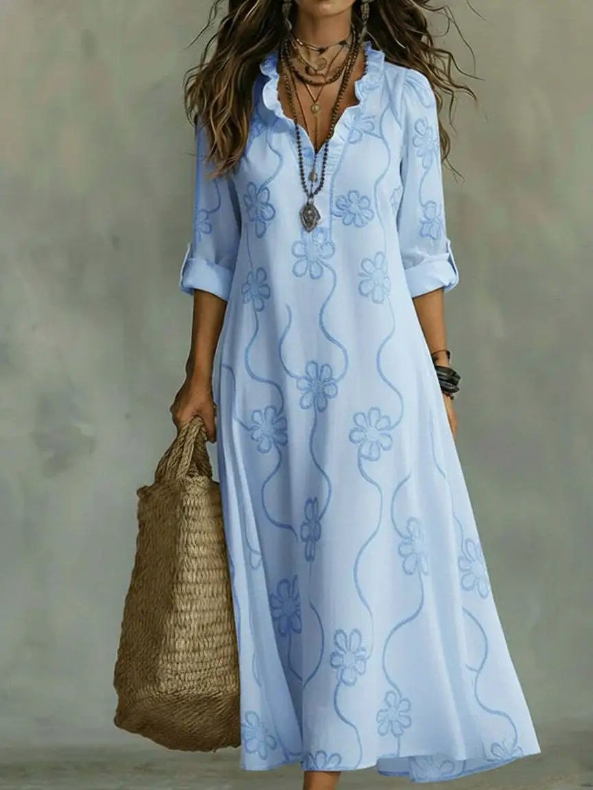 Likka – Blumen-Maxikleid
