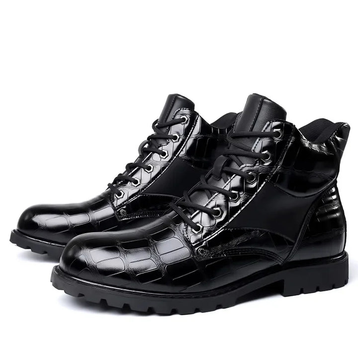 Dante – Stiefel in Krokodillederoptik