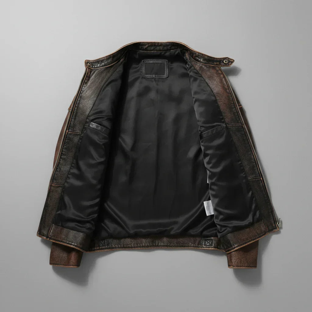Kiel – Premium-Leder-Motorradjacke