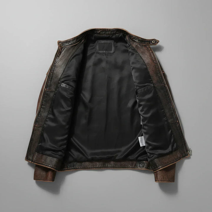 Kiel – Premium-Leder-Motorradjacke