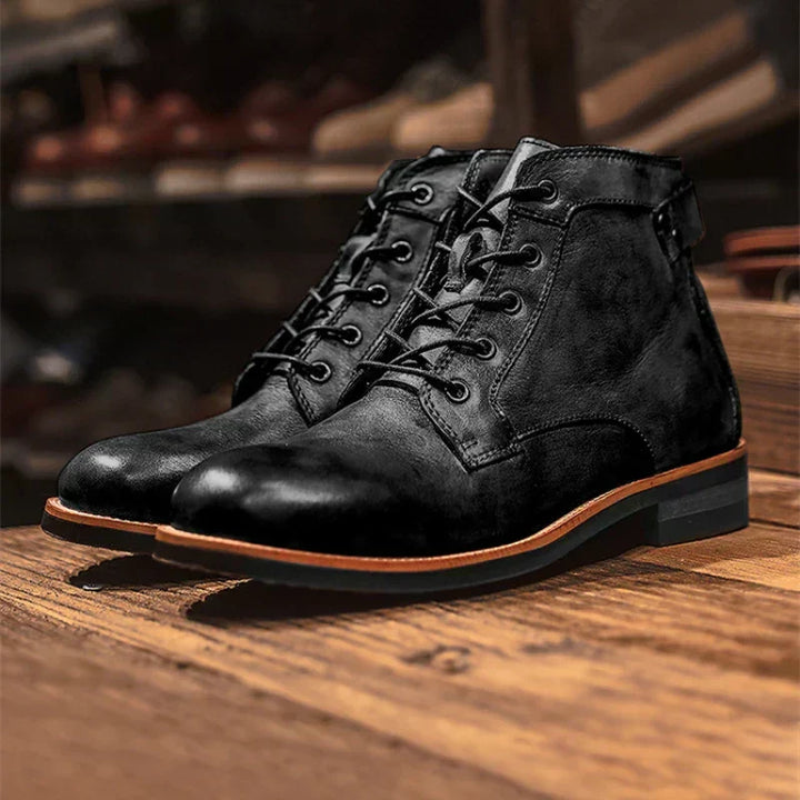Fredie – Herren-Retro-Stiefel mit runder Kappe
