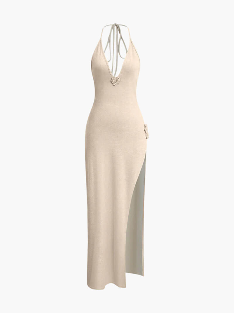 Maxi-Sommerkleid mit Rosette