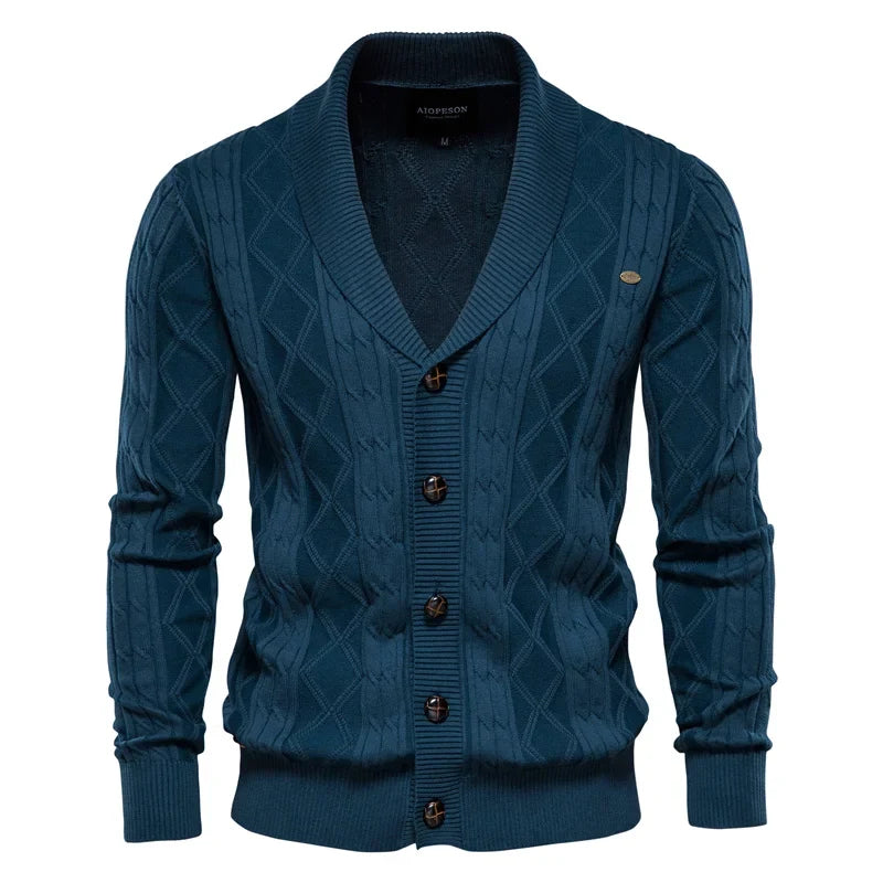 Patrick – Herren-Strickjacke mit Knopfleiste
