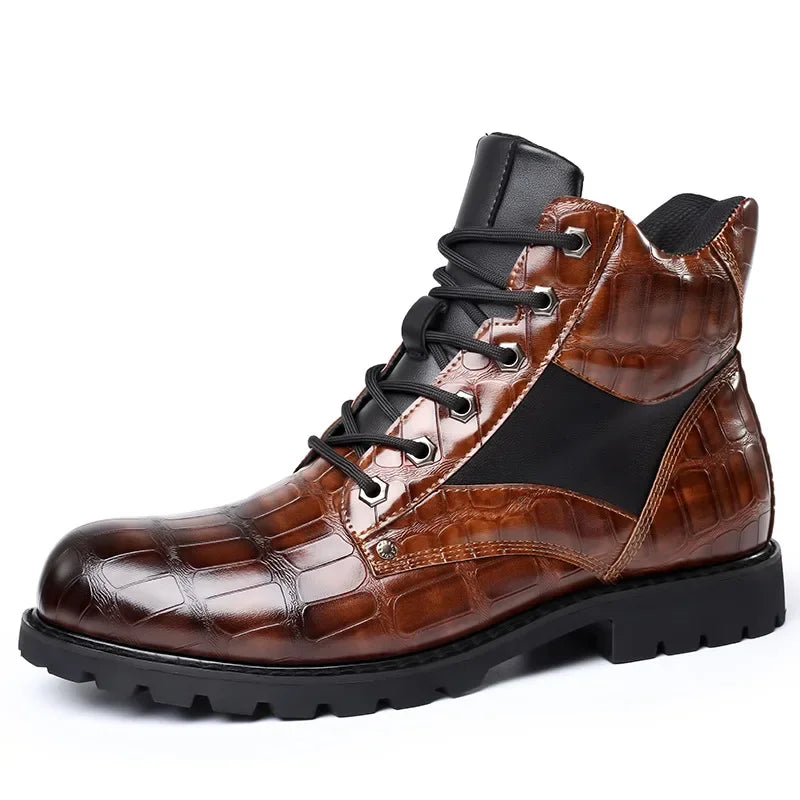 Dante – Stiefel in Krokodillederoptik