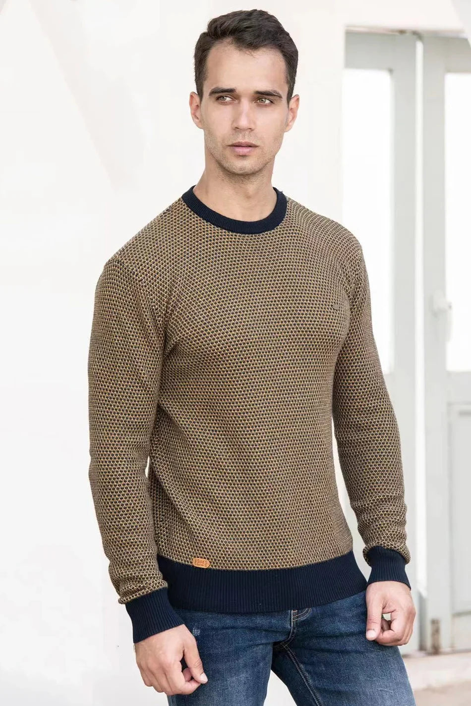Jeremy – Karierter Herrenpullover