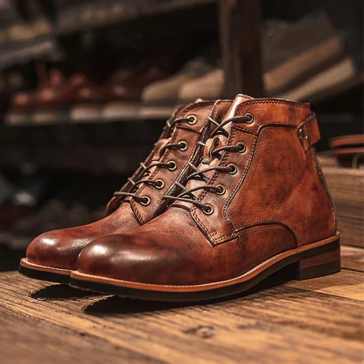 Fredie – Herren-Retro-Stiefel mit runder Kappe